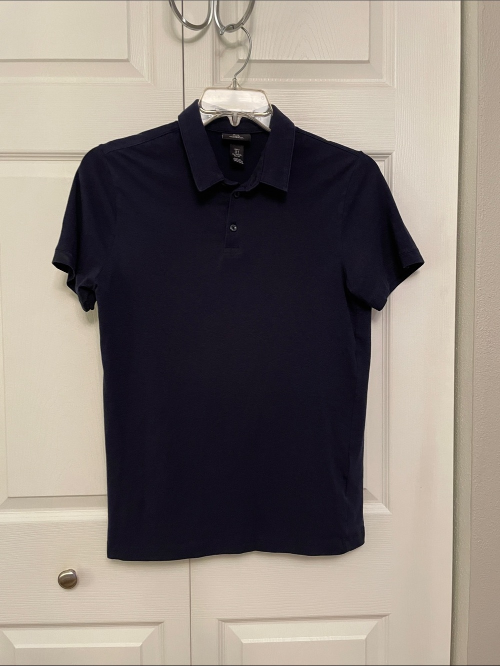 H&M Slim Fit Coupe Etroite Small Men’s Blue Short Sleeve Polo Shirt Lightly Used